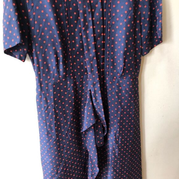 Burberry Silk Polka Dot Wrap Tea Dress - Picture 7 of 8